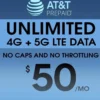Unlimited Enterprise Data Plan AT&T 4G LTE 5G